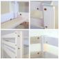 Preview: Kinderbett Hochbett Spielbett Kiefer Massiv Pirat weiss + Rutsche Turm