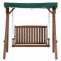 Preview: gartenschaukel-fuer-2-personen-hollywoodschaukel-schaukelbank-mit-dach-massivholz-gruen-160x120x165cm-283