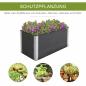 Preview: hochbeet-pflanzkasten-blumenkuebel-blumenkasten-wetterfest-ohne-boden-grau-wpc-aluminium-100x50x55-5cm