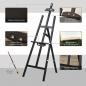 Preview: staffelei-sitz-und-standstaffelei-klappbare-atelierstaffelei-90-einstellbar-mit-halterung-fuer-kunstmalerei-und-aussenwerbung-kiefernholz-schwarz-51-5x71-5x134-5cm