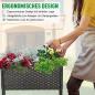 Preview: poly-rattan-hochbeet-blumenkasten-mit-fuessen-blumentopf-mit-ablage-mischbraun-70x30x70cm