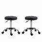 Preview: rollhocker-set-drehhocker-mit-raedern-arbeitshocker-hoehenverstellbar-drehbar-kunstleder-schwarz-35-5x48-63cm