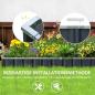 Preview: hochbeet-aus-stahl-diy-gartenbeet-mit-t-form-pflanzenschilder-handschuhe-pflanzenbeet-kraeuterbeet-blumentreppe-fuer-balkon-garten-dunkelgrau-258x90x30cm