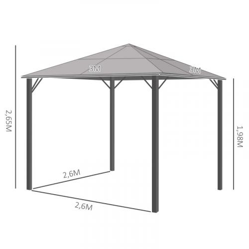 pavillon-mit-polycarbonatdach-vorhaenge-mit-fliegennetz-alugestell-dunkelgrau-3x3m