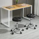 Mobile Preview: rollhocker-set-drehhocker-mit-raedern-arbeitshocker-hoehenverstellbar-drehbar-kunstleder-schwarz-35-5x48-63cm
