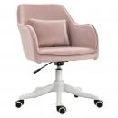 Mobile Preview: massagestuhl-schreibtischstuhl-massagefunktion-hoehenverstellbar-rosa-55x65x78-86cm