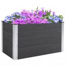 Mobile Preview: hochbeet-pflanzkasten-blumenkuebel-blumenkasten-wetterfest-ohne-boden-grau-wpc-aluminium-100x50x55-5cm