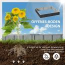Mobile Preview: hochbeet-aus-stahl-diy-gartenbeet-mit-t-form-pflanzenschilder-handschuhe-pflanzenbeet-kraeuterbeet-blumentreppe-fuer-balkon-garten-dunkelgrau-258x90x30cm