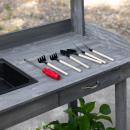 Mobile Preview: pflanztisch-mit-schublade-2-stufen-gaertnertisch-mit-waschbecken-und-rollen-garten-tannenholz-grau-92x45x119cm