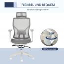 Mobile Preview: buerostuhl-schreibtischstuhl-gaming-stuhl-mit-kopflehne-und-3d-armlehne-hoehenverstellbar-ergonomisch-grau-67x65x120-128cm