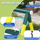 Mobile Preview: kinderschaukel-set-4-in-1-schaukelgeruest-schaukelgestell-mit-2-schaukeln-basketballkorb-kletterleiter-gartenschaukel-fuer-3-8-jahre-kinder-stahl-gelb